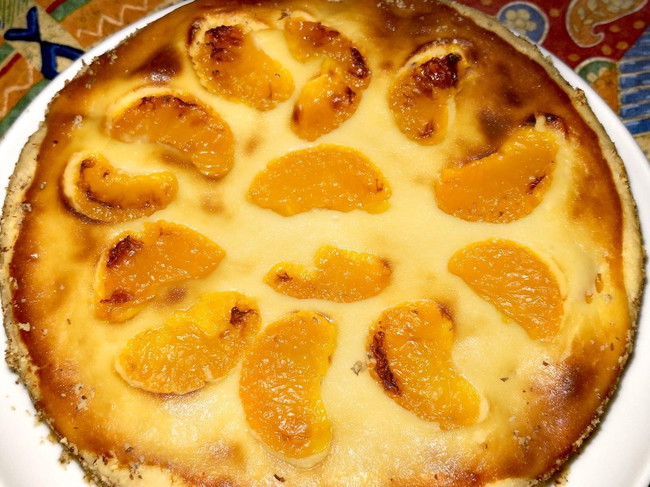 Image of  🍊  KÄSEKUCHEN MIT MANDARINEN